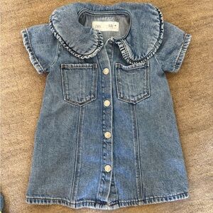 Zara denim toddler dress